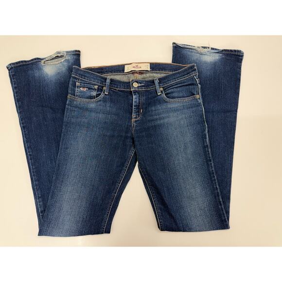 Hollister Juniors Jeans Size 7L Dark Social Stretch Denim Jeans - Picture 1 of 11